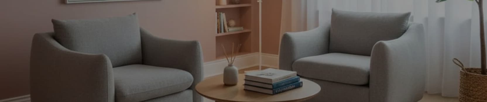 Comfortable therapy appointment room